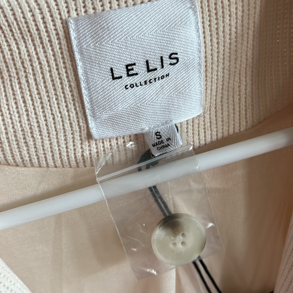 LE LISTEN COLLECTION beautiful knit oversized cream jacket/blazer NWT. NEW - Picture 3 of 9
